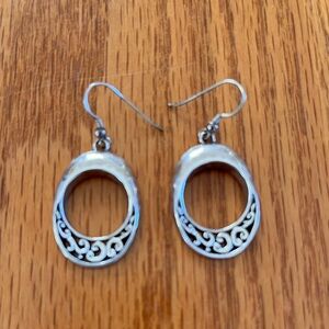 Brighton Elegant Silver Hoop Earrings